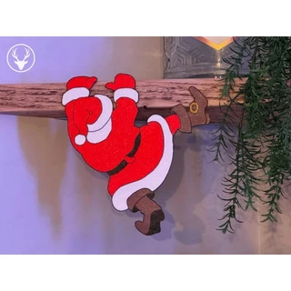 Papai Noel Pendurado 3D - Decoração Natalina Perfeita!