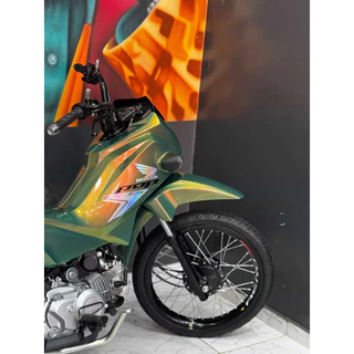 Tinta automotiva base poliester Verde Eruption Green + Efeito aurora Exclusiva