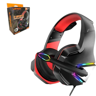 Headset Gamer Surround 7.1 RGB Com Fio USB Microfone Ajustavel Fone De Ouvido Jogos PS4 PC Notebook