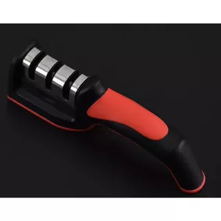 AMOLADOR E AFIADOR DE FACA EM AÇO INOXIDAVEL PROFISSIONAL COM 3 AFIADORES em Oferta na Shopee