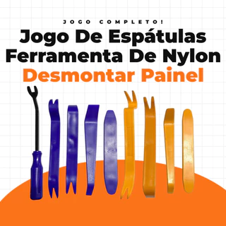 Jogo De Espatulas Ferramenta De Nylon Desmontar Painel Forro De Porta Automotivo Com 9 pecas