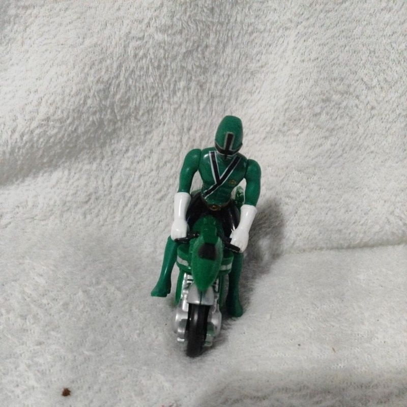 boneco Power Rangers verde samurai com moto original | Shopee Brasil