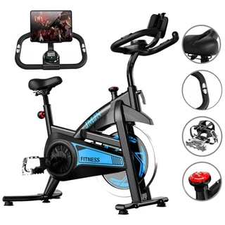 Bicicleta Ergométrica Spinning Mecânica Roda de Inércia 8kg suporta até 150kg Profissional Silenciosa e Fácil Instalar