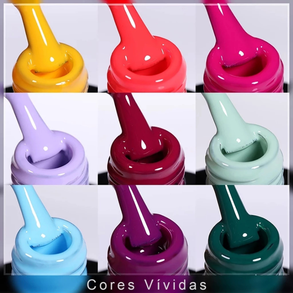 Kit Esmalte em Gel UV/LED Alta Duração 10/15/24 Un Cores Sortidas Sioux ...