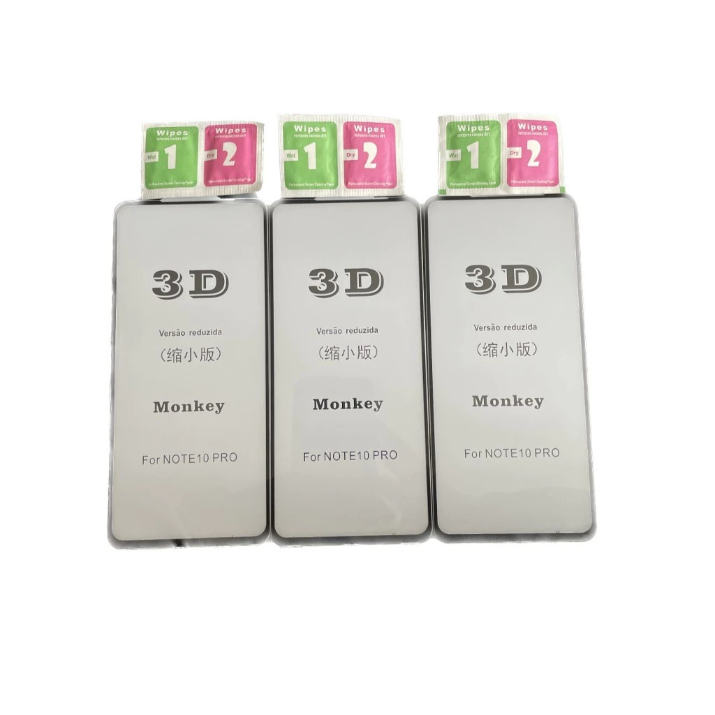 Películas (Redmi Note 10 Pro) De Vidro 3D + Kit De Limpeza | Shopee Brasil