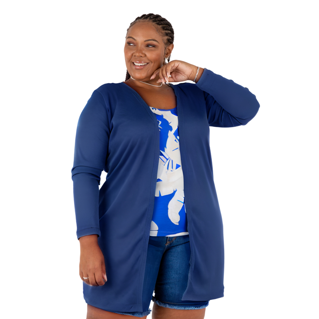 Cardigan kimono Feminino Plus Size Meia Estação 2026 | Shopee Brasil