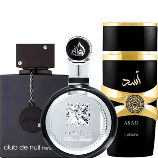Kit 3 Perfumes Masculinos Árabes 100ml Embalagem de Vidro Lacrado