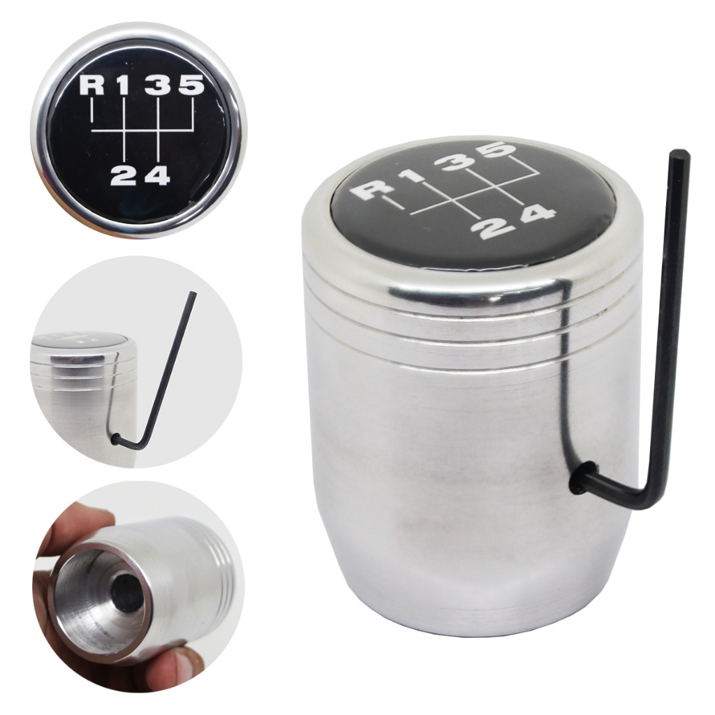 Manopla Câmbio Chevrolet Spin Onix Prisma 5 Marchas Esportiva em Aluminio Naval