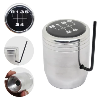 Manopla Câmbio Chevrolet Spin Onix Prisma 5 Marchas Esportiva em Aluminio Naval