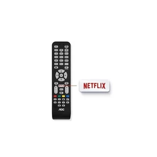 Controle Remoto Para Tv Aoc Com Botão Netflix Led Smart