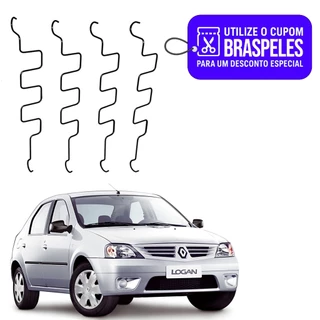 Kit 4 Molas Assento Banco Dianteiro Renault Sandero, Logan