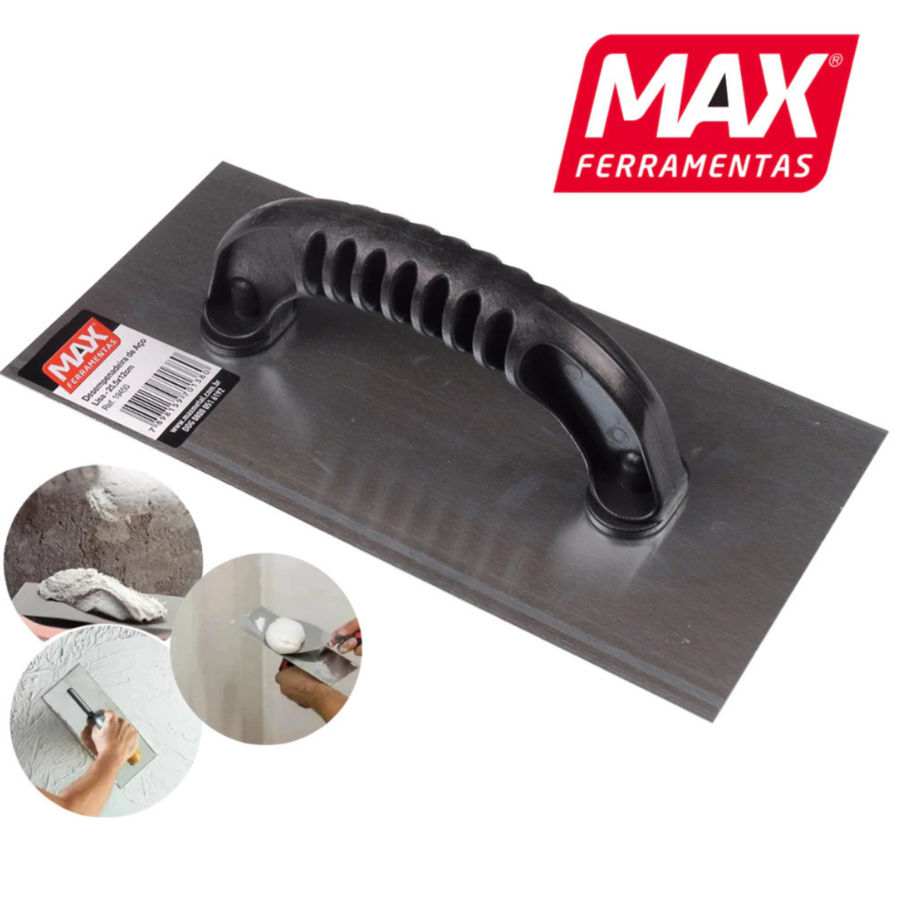 Desempenadeira de Aço Inox para Massa Corrida/Gesso Desempenadeira Lisa ...