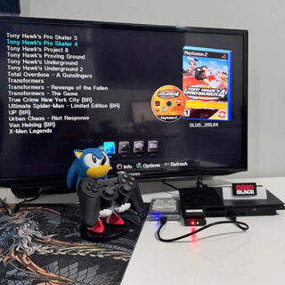 PlayStation 2 Slim Tunado com Kit OPL + Jogos A ESCOLHA + Garantia