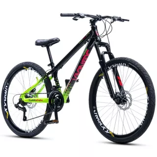 Mountain Bike Vikingx Freeride Tuff 44 Aro 26 Verde Neon em Oferta na Shopee