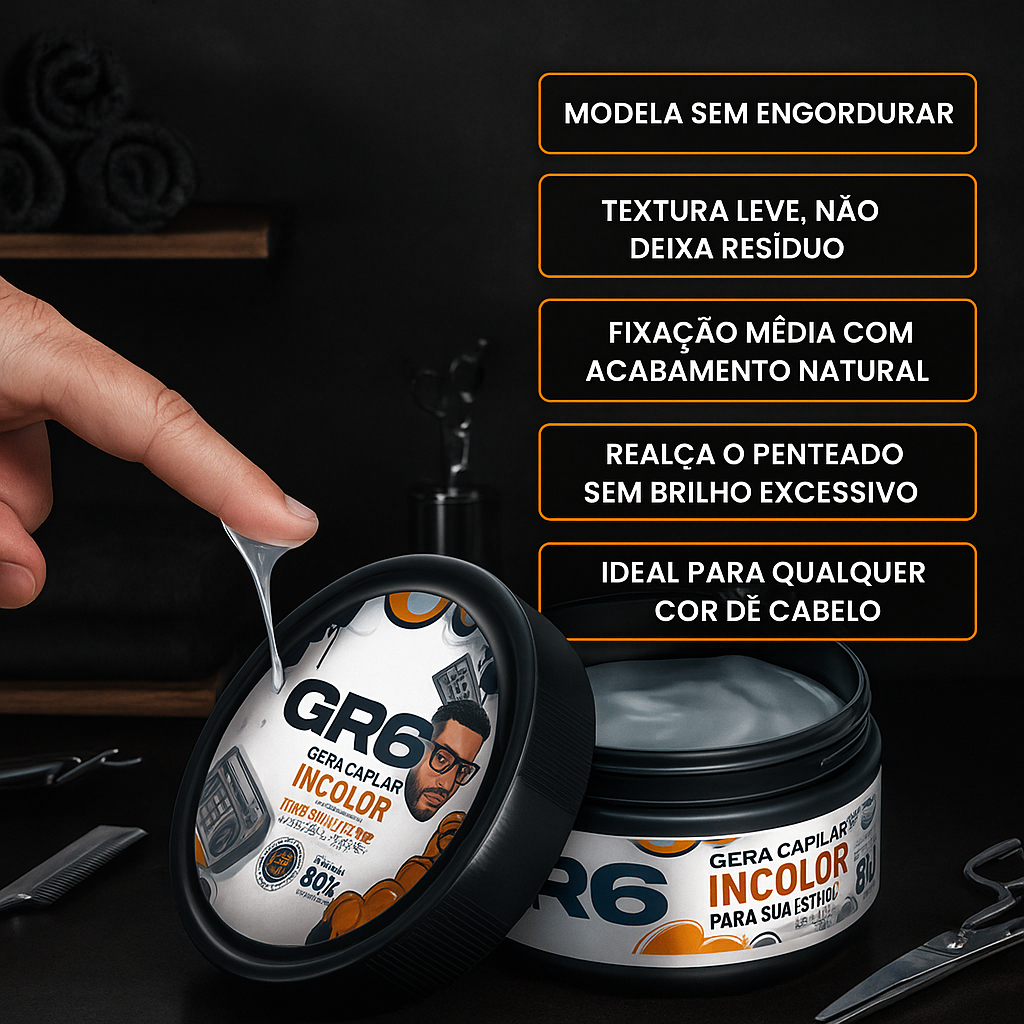 Pasta Modeladora Incolor Efeito Black e Efeito Matte Gr6 Oficial ...