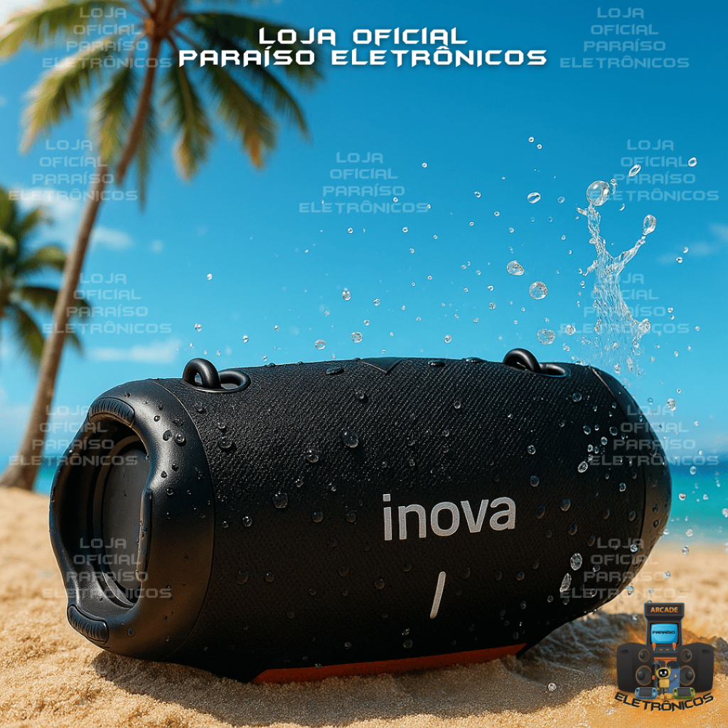 [ORIGINAL] CAIXA DE SOM MODELO XTREEM A PROVA D'ÁGUA IPX6 FUNÇÃO TWS ...