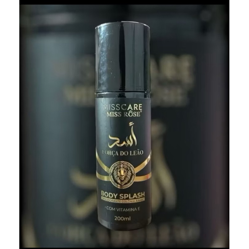 🔥Body Splash Árabe Masculino Miss Rose | 🦁Força do Leão Fixação TOP!