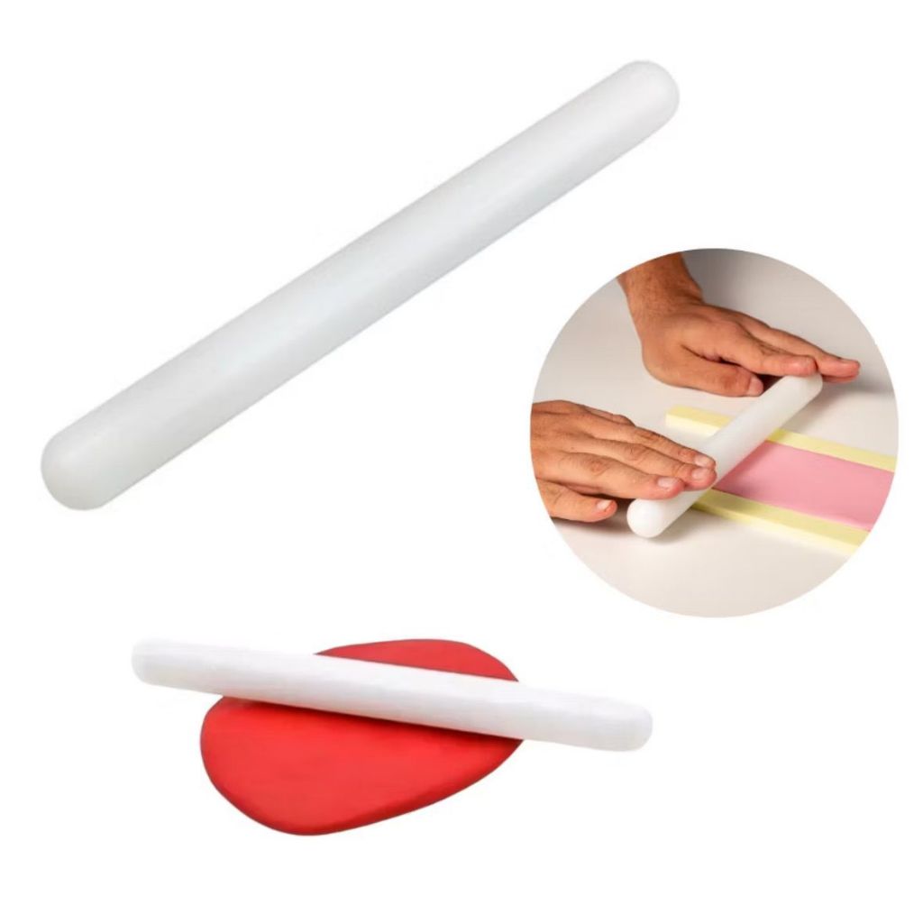 Rolo Maciço Abridor De Massa 30cm (Ideal Para Massas e Pasta