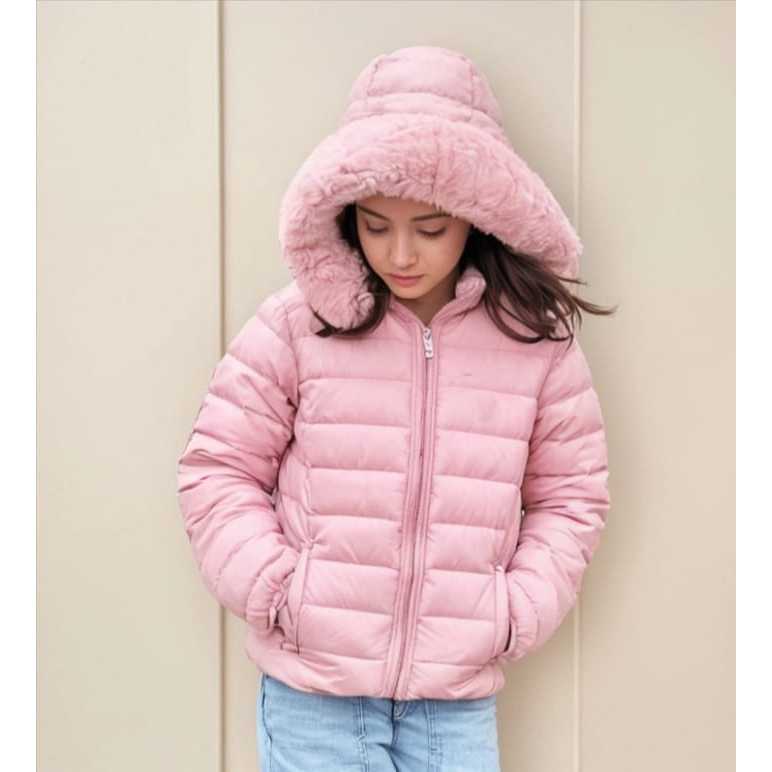 Jaqueta Infantil Blusa De Frio Juvenil Feminina Blusa Jaqueta Rosa