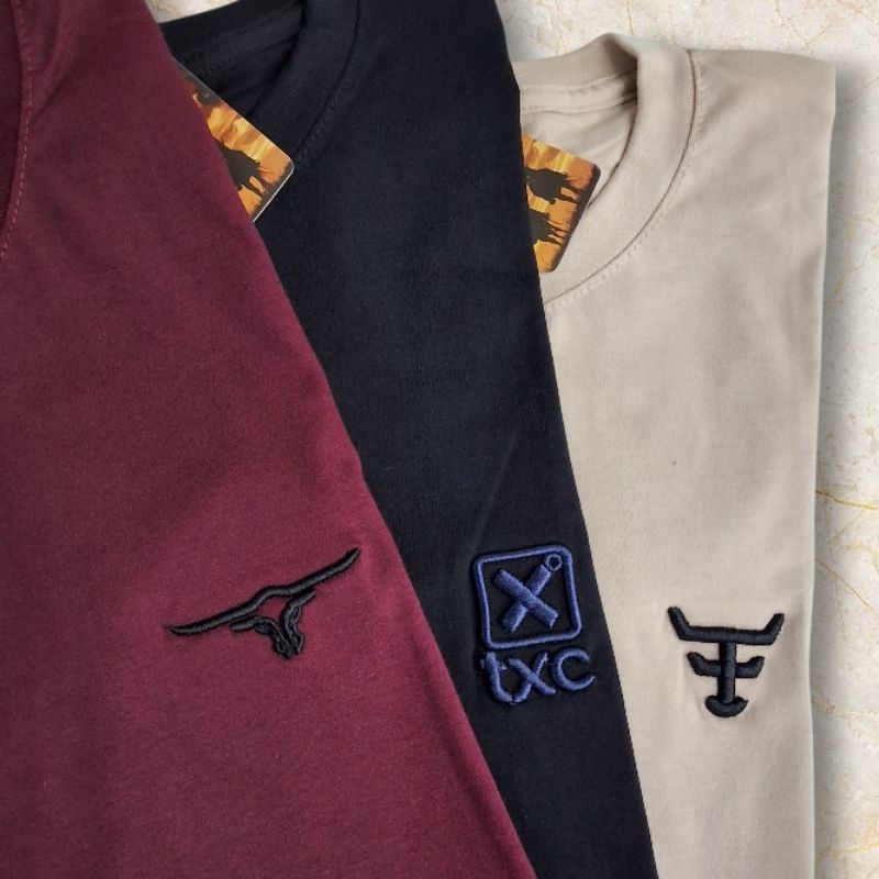 Kit 3 Camisetas Country 100% Algodão Bordadas | Shopee Brasil