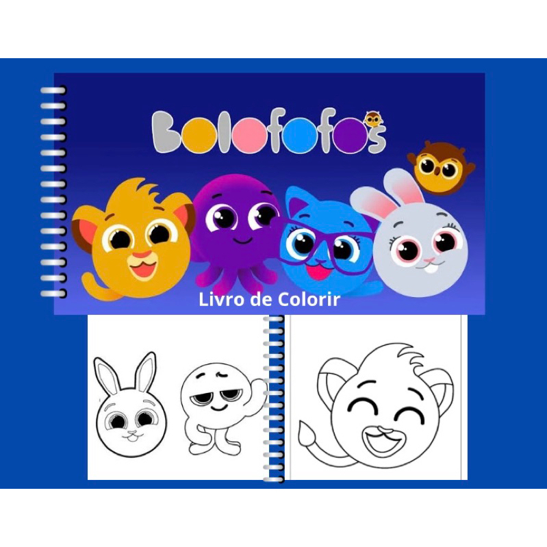 Livro de Colorir BOLOFOFOS 40 páginas Capa Dura | Shopee Brasil