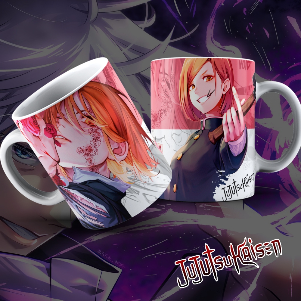 Caneca de Jujutsu Kaisen 325ml – Personagens Vivos em Cada Detalhe