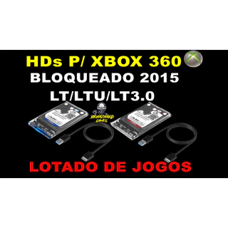 HD 500GB Lotado P/ XBOX 360 Bloqueado 2015
