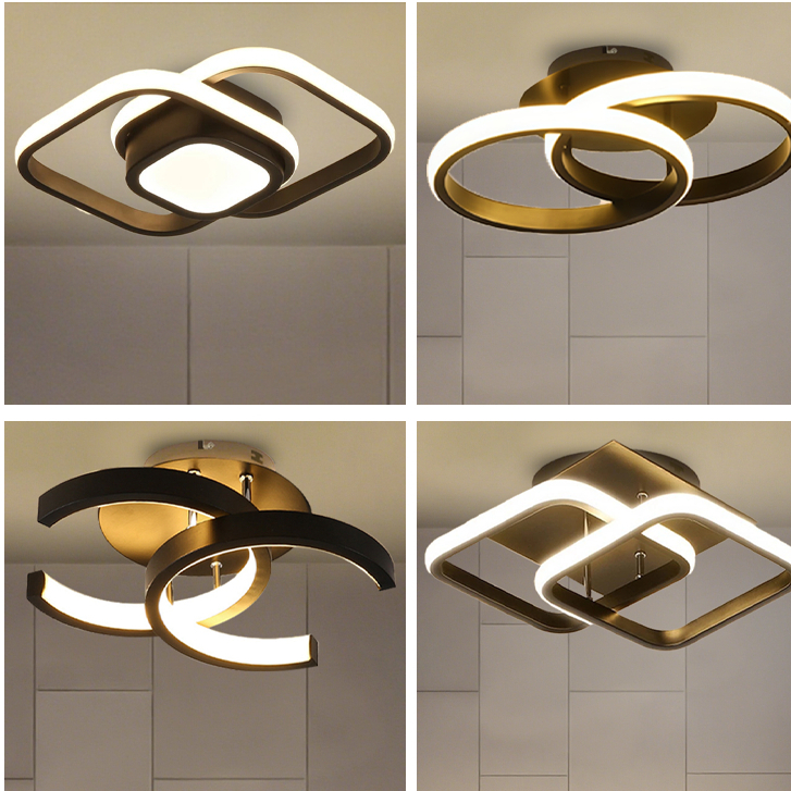 3 Cores(110V/220V) Luminária De Teto Plafon Led Moderna Lustre para Corredor Sala Quarto Cozinha