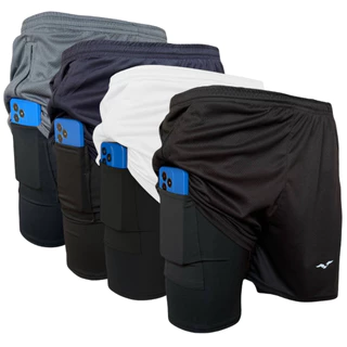 Shorts Masculino Bermuda Compressão Para Corrida Treino em Oferta na Shopee