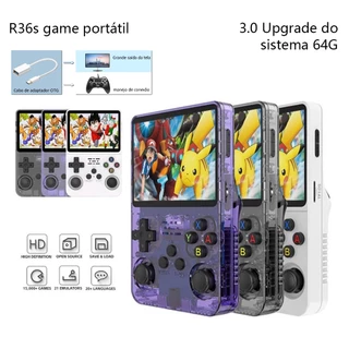 R36s game portátil + de 15.000 Jogos 64g Linux Tela IPS 3.5 Polegadas video game portatil console