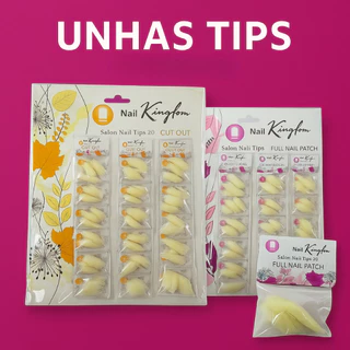 Cartela Grande de Unhas Postiças TIPS Alongamento Gel Bailarina em Oferta na Shopee