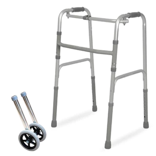 Andador Com Rodas Para Idoso De Adulto Geriátrico Ortopedico Fixo Aluminio 