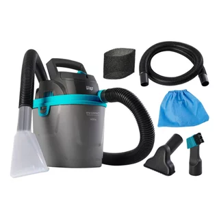 Aspirador De Pó E Líquido Wap Gtw Compact 1400w Com Bico Extratora Wbe02 Cinza