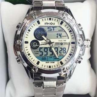Relógio Prova d'água Masculino Ana-digi Marca Inhou 1313 46mm