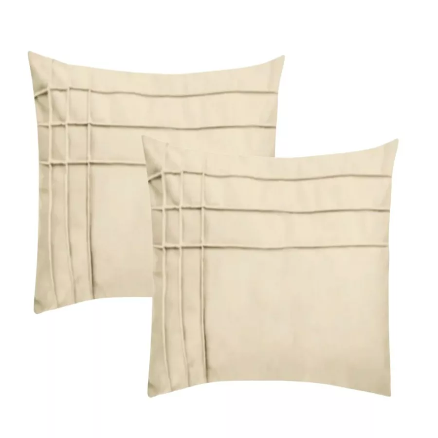 Kit 2 Almofadas 45x45cm cor BEGE
