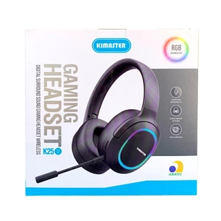 Headphone Bluetooth / Headset Gamer K25 com Microfone Removível e Cancelamento de Ruído
