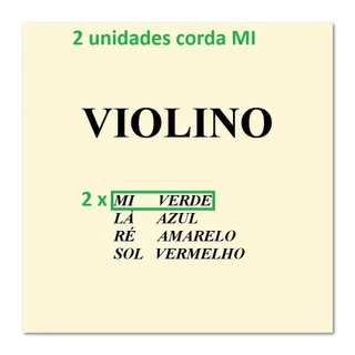 Kit 2 cordas Mi para violino 4/4 Mauro Calixto