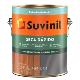 Esmalte Brilhante Suvinil Base d'Água Cor e Proteção 3,6L