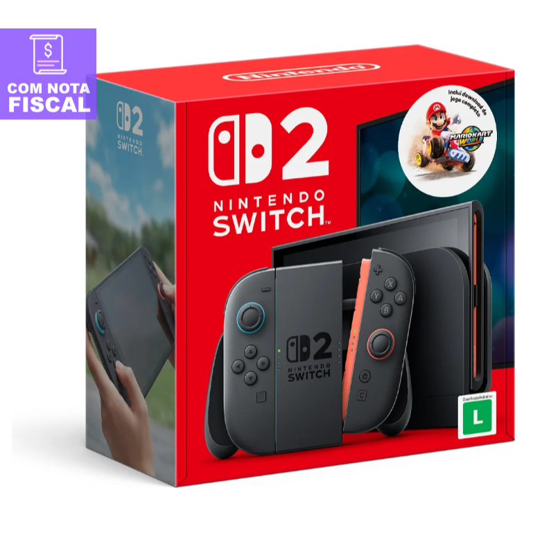 Nintendo Switch 2 + Mario Kart World + Original Lacrado