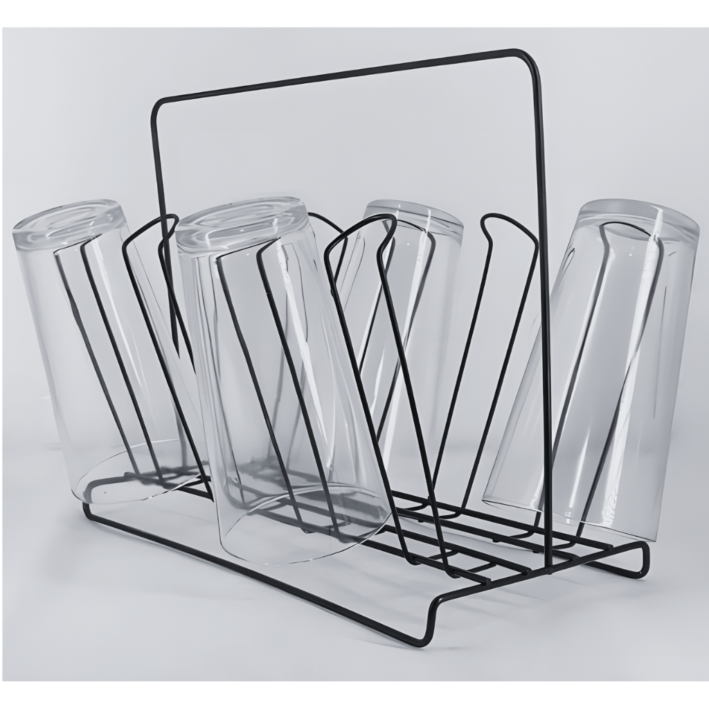 Porta Copo de Mesa Preto Suporte para Copo de Mesa preto 8 lugares