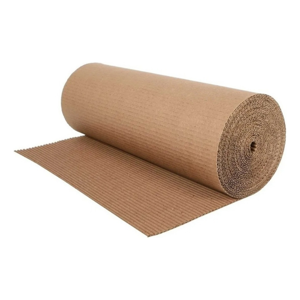 Rolo Papelão Ondulado 60cm X 10m Reforma Pintura Protetor de Chão e ...