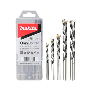 Jogo de Brocas 5 Peças Multi-Material para Madeira, Metal, Concreto e Alvenaria - D-30477 - Makita