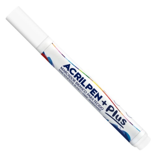Caneta Branca Para Tecido Acrilpen Plus Acrilex | Shopee Brasil