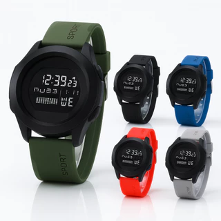 Relógio Masculino Digital Esportivo Pulseira Silicone Resistente a Água