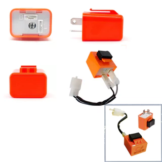 Rele Pisca Seta Led Moto 2 Pinos 12v Com Chicote e Controle de Velocidade Regulável Unidade em Oferta na Shopee