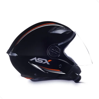 Capacete Aberto Motoboy Asx City Air Solid Preto Brilhante em Oferta na Shopee