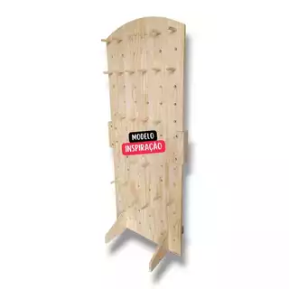 Totem Expositor Pegboard 40x140cm bipartido