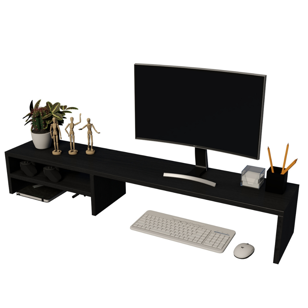Suporte Para Monitor ou Notebook Base Elevatória Tríplex Moderno Gamer ...