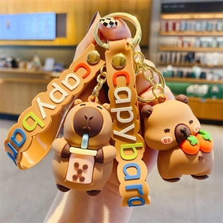 Kit 12 peças/Chaveiro Emborrachado Premium Capivara 3D Grande em Oferta na Shopee