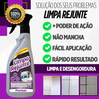 limpador para rejunte 500ml limpa fácil tira encardido e deixa brilho melhor do mercado